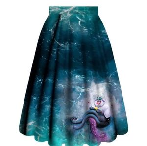 Ursula, little mermaid Swing skirt TC Plus size
